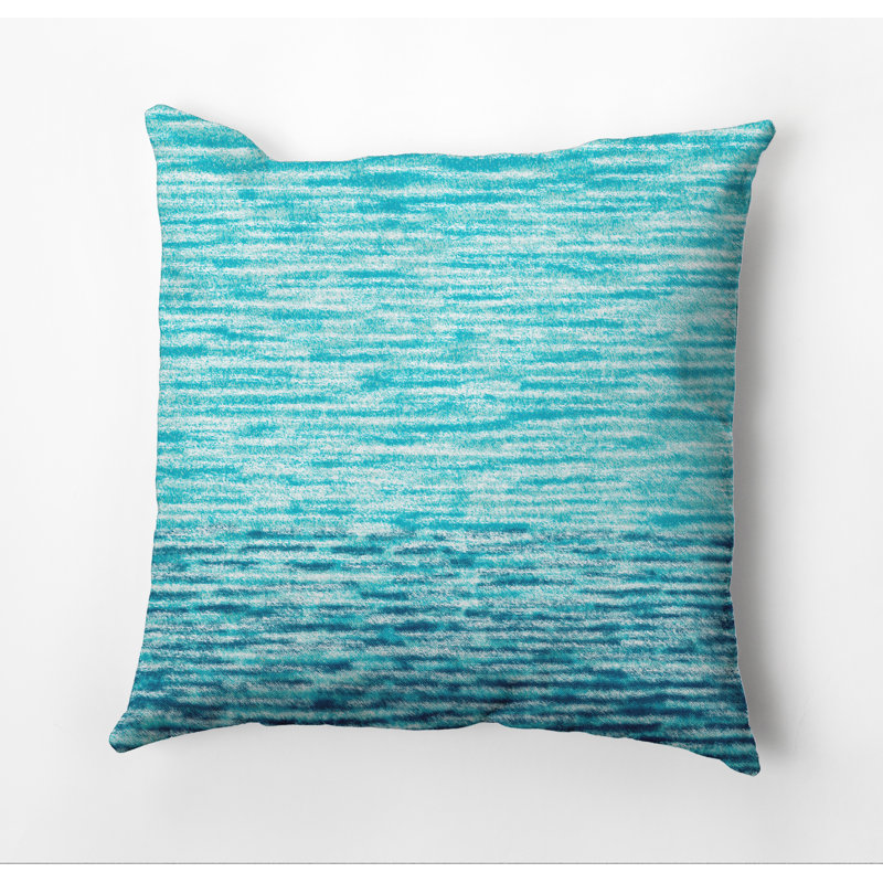 Housse de coussin d'extérieur carré Beach Insert, Turquoise, 16 po x 16 po