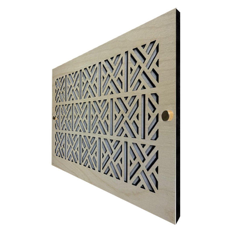 Registres muraux et de plafond Stellar Air avec vis en laiton - 4 x 12 (ouverture de conduit) 6 x 14 - Cherokee, Brass Screws