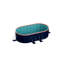 La piscine pliante en PVC de 2,1 M (non gonflable) se baigne et se refroidit en été, convient au patio extérieur-123948474