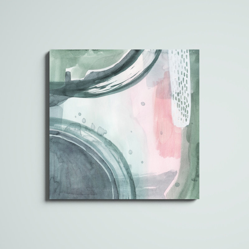 «Pastel Scribe III» par Brace Popp, reproduction d'art sur toile tendue, H 36 po x l 36 po