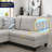 Gonen 3 - Piece Upholstered Sectional with Storage Ottoman-86410394-86410393