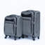 (20 + 24) Ensemble de valise deux pièces Valise à roulettes sans verrous universels GRIS