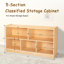 Bibliothèque Montessori, armoire de rangement en bois à 5 sections, étagère de rangement pour jouets avec bibliothèque pour enfants, étagère à livres Fess Safety Montessori pour chambres d'enfants, salle de classe, salle de jeux, garderie, école maternelle-869115753
