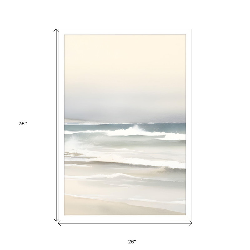 Ocean Breeze White Framed Wall Art