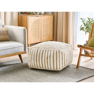 Charlcombe 60cm Wide Square Abstract Pouffe Ottoman