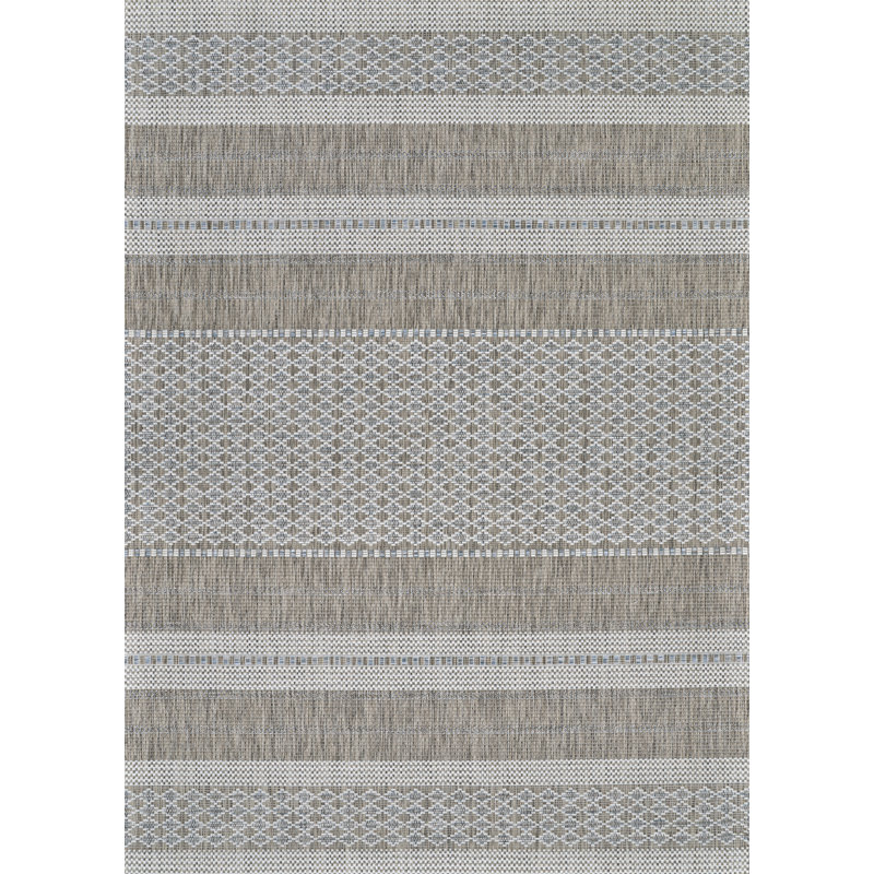 Tapis intérieur / extérieur brun clair Addiel, Rectangle 7 pi 10 po x 10 pi 9 po
