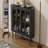 Farmhouse Sideboard Cabinet With Storage, Wood Buffet Cabinet With Glass Doors And Adjustable Shelves For Kitchen, Dining Room And Living Room (Black)
