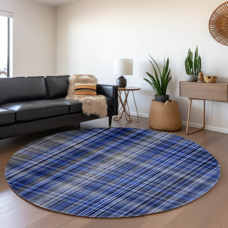 Premium Machine Washable Cerrito AMF541 Navy Rug