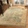 Ajanai Hand Knotted Wool Beige/Brown/Green Rug