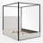 Upholstered Metal Canopy Bed-1999656149-1999656147