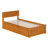 Orlando Solid Wood Platform Bed with Panel Footboard & Trundle-96140340