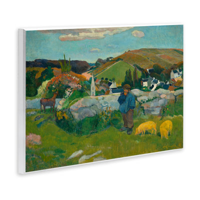 «Classic Gauguin Swineherd», art mural par one1000paintings