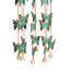 Carillon papillon en métal, 30 po