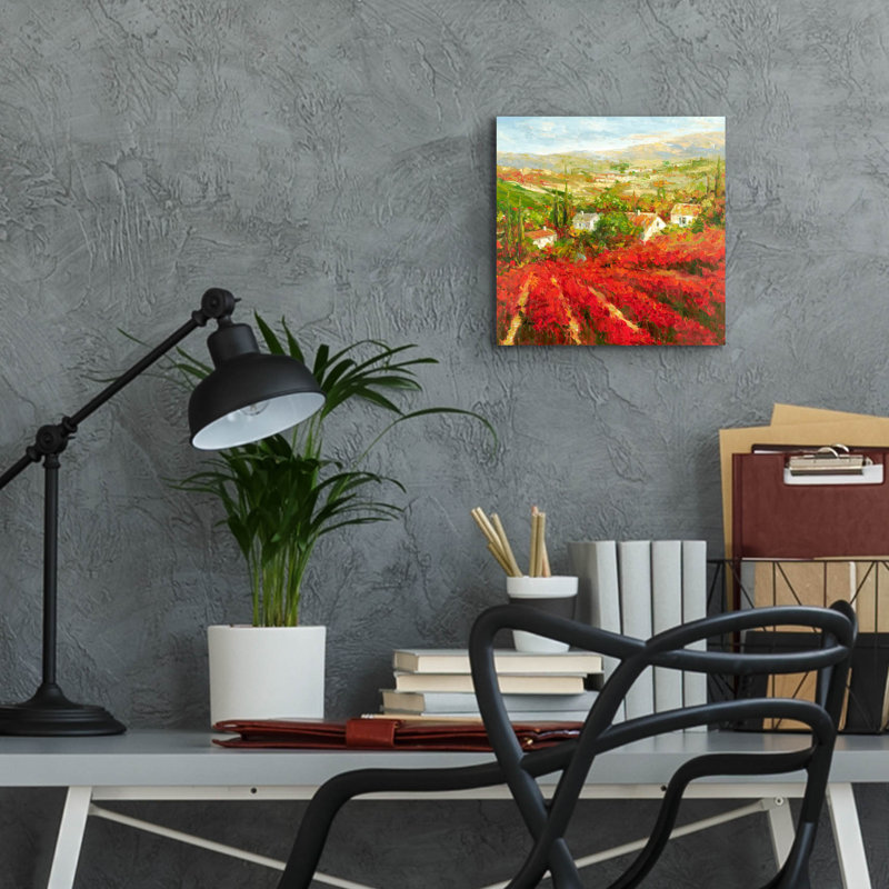 Bourgogne "par Marino, art mural en verre acrylique, 36 po x 36 po, H 12 po x l 12 po x P 0,13 po