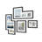 Picture Frame - Set of 4 with Mat-50350745