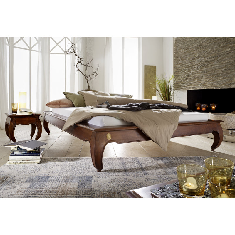 Opium Solid Wood Bed Frame, 200 x 200 cm
