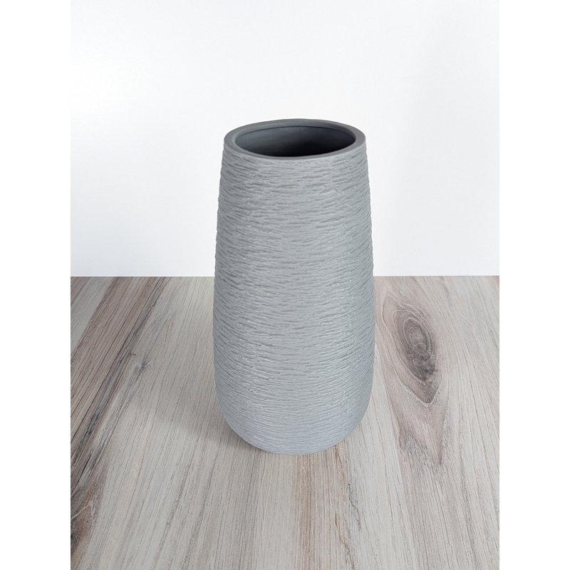 Vase de table en céramique Kemaree, Gris