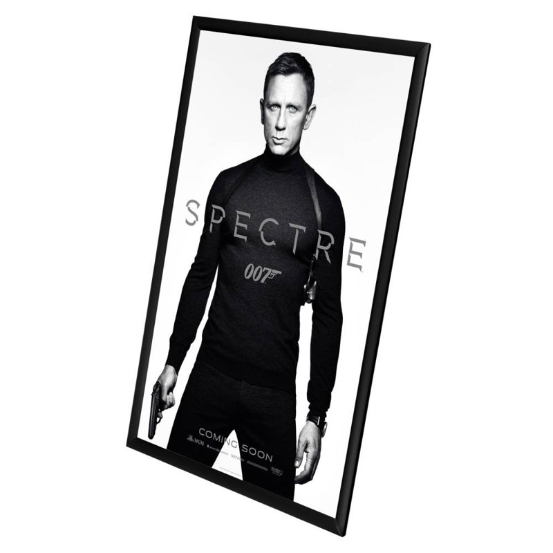 Cadre en aluminium Snapezo Snap Frame, 24 po x 36 po, Noir