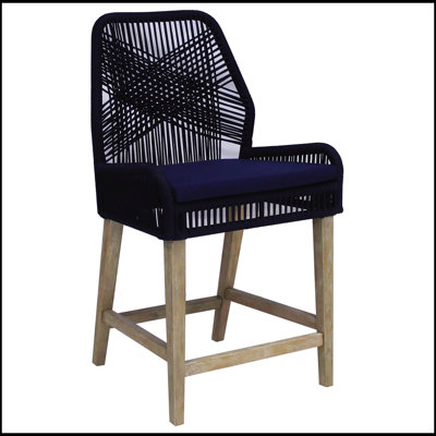 Tabourets à hauteur de comptoir avec assise en corde tissée pour le confort et le style, parfait pour les îlots de cuisine et les bars