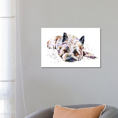" Cairn Terrier I " by EdsWatercolours Painting Print
