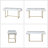 Euclid Modern 2-Piece Desk Office Chair Set-115234716