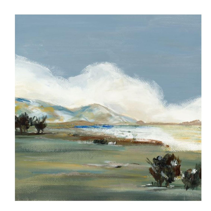 «Dazzling Field II» par Sara Brown - impression, Extérieur, H 24 po x l 24 po x 1,5 po