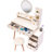 Vanity Table With Led Mirror And Spacious Storage - Fashionable, Construction  L31.5"-43.2"X W15.8" X H48.1"
