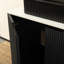 Meuble-lavabo à rayures 30 po avec lavabo, meuble de rangement autoportant avec 2 portes, lavabo en céramique et comptoir en pierre frittée Carrara-576869311-576869310