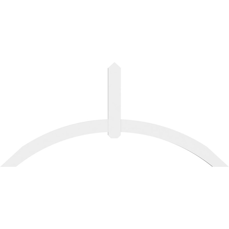 Support pour pignon en PVC Archdale, H 33 po x l 72 po (pas 11/12), P 2 po x F 4 po