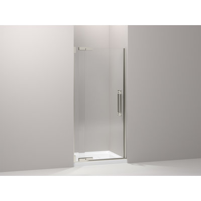 Porte de douche pivotante 32,75 po x 72,25 po Pinstripe