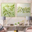 «Green Ferm Simple Collage» - ensemble de 2 feuilles carrées-524083648-524083651