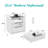 Modern High Gloss Nightstand With Charging Station-1330339469