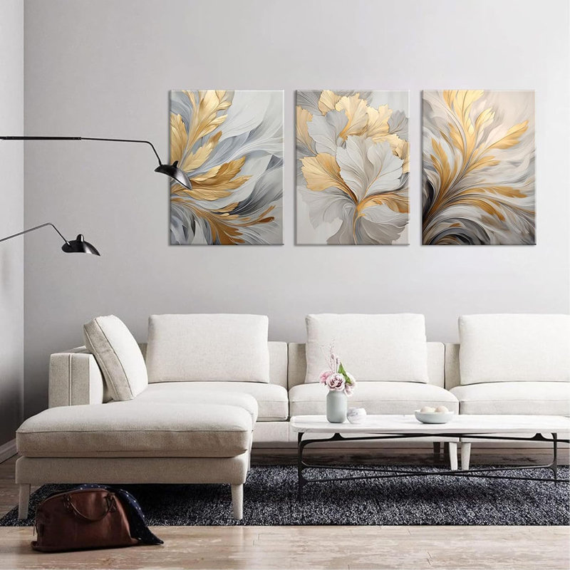 3 Piece Wrapped Canvas Print, 40 cm H x 30 cm W