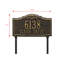 Panneau d'adresse de porte standard personnalisé à 2 lignes Gatewood-866447161-866447171