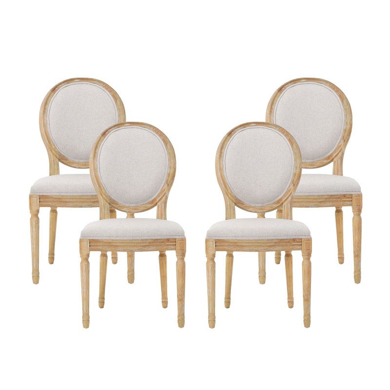 Chaises d'appoint rembourrées, Naturel, Beige
