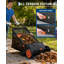 Balayeuse à gazon manuelle de 53 cm (21 po), ramassage des feuilles et de l'herbe, sac en filet de 99 litres (3,5 pi³), hauteur réglable, noir et orange-136233182