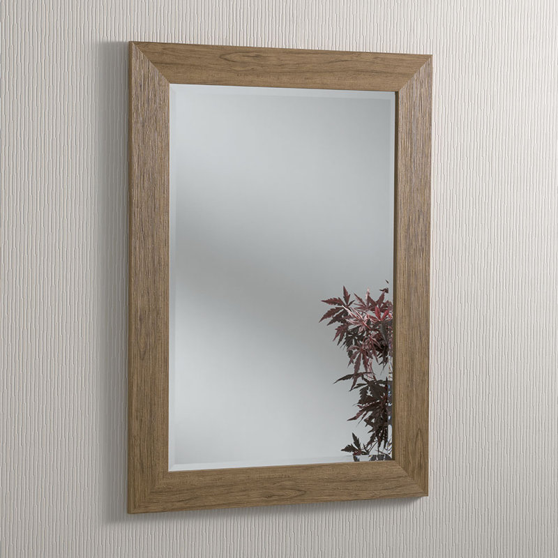 Nebraska Flat Wall Mirror, 169cm H x 77cm W, Black