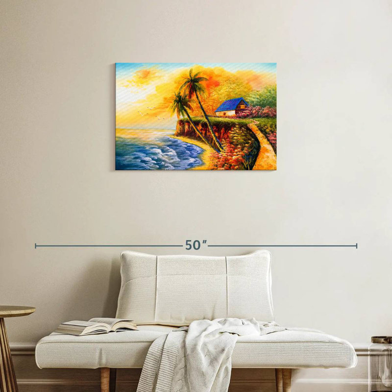 Coucher de soleil tropical Gillard, H 20 po x l 30 po