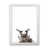White Framed