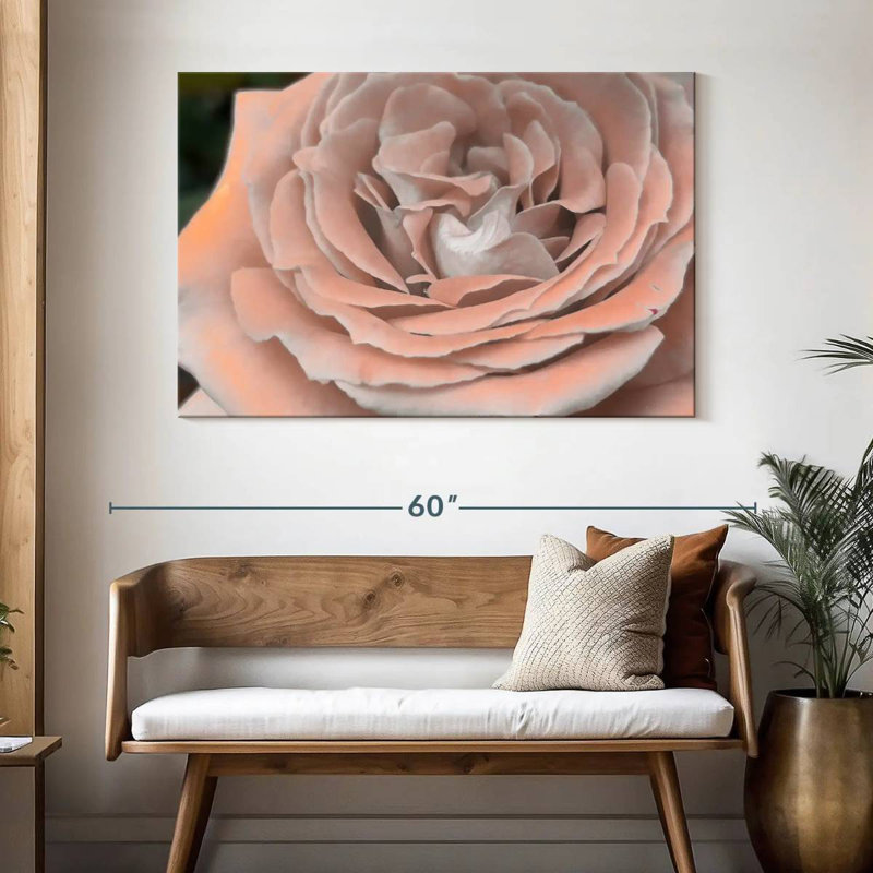Harnek Soft Petal Rose, 32" H x 48" W