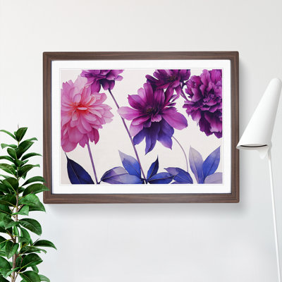 An Extravagant Watercolour Flowers - Framed Print
