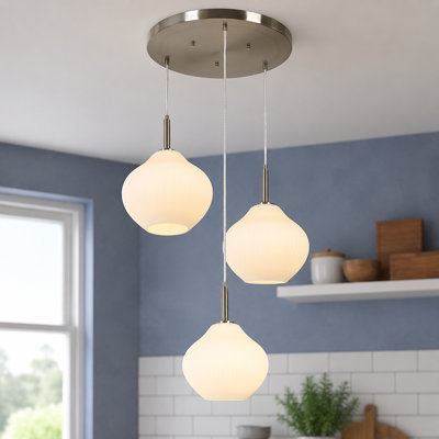 Luminaire suspendu grappe 3 lumières J 23 "Jonny