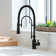 21.26"H Solid Brass Single Handle High Arc Swiveling Dual-Mode Pull-Down Sprayer Kitchen Faucet