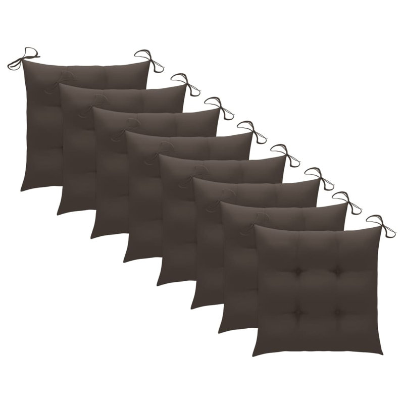 Chaise de terrasse avec coussin Alhuzaifi, Taupe