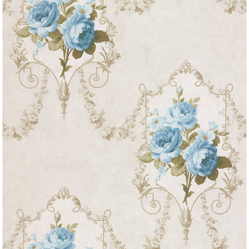 Baham 10m x 53cm Wallpaper Roll, Blue