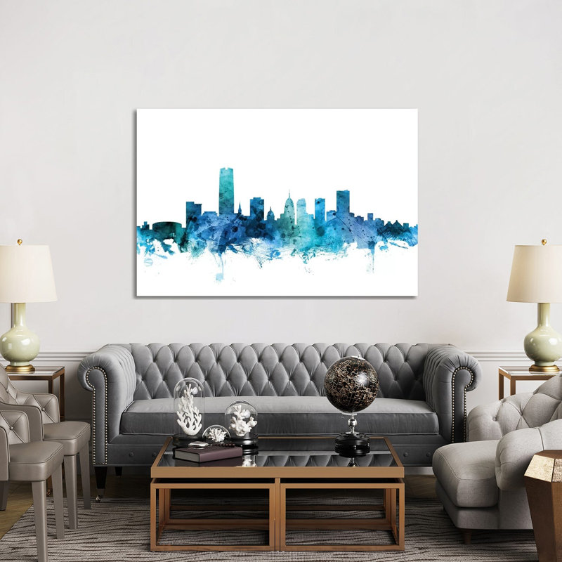 Oklahoma City Skyline by Michael Tompsett - Wrapped Canvas Gallery-Wrapped Canvas Giclée, 152.5 cm H x 101.5 cm W
