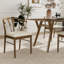 Ensemble de 2 chaises de salle à manger, noyer-73507747