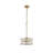 Jairdan 3-light Matte Black Glass Drum Pendant-469694665