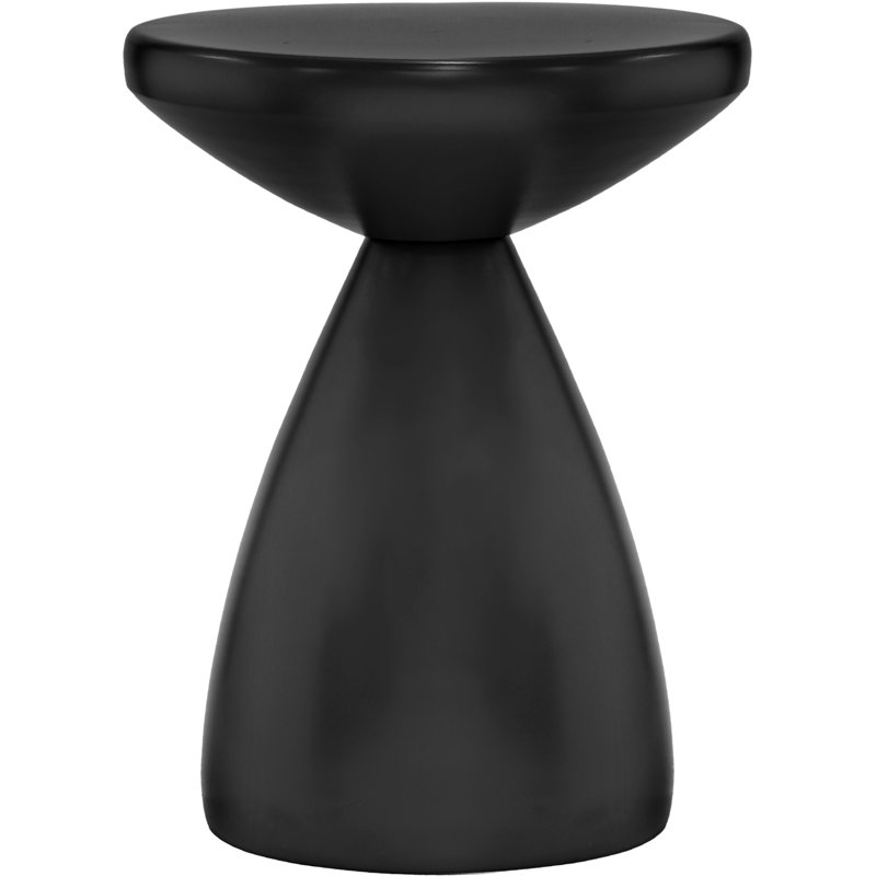 Table d'appoint en fer Anika Hendershot, Noir, noir, noir, noir