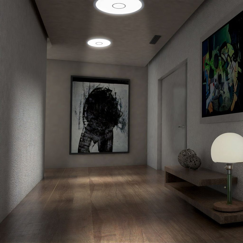 LED ceiling lamp 1 flame Harth, 29.3 cm